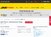 JAX Tyres Salamander Bay's website