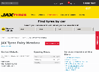 JAX Tyres Fairy Meadow's website