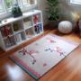 Little Birdies Kids Rug, Coral