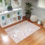 Polka Pop Kids Rug, Mauve