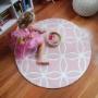 Round & Round Kids Rug, Light Pink