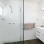 Vanity in bathroom