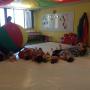 Group play with the earth ball