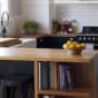 Recycled Timber Benchtop With Inbuilt Shelving
