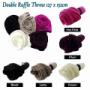 Double Ruffle Throw