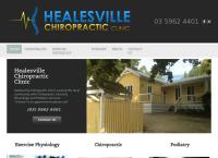 Healesville Chiropractic Clinic's website