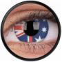 Australian flag crazy contact lens