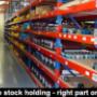 Large Stock holding. Right Part Right Time