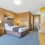 Spacious room with flat-screen television