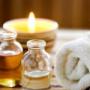 hot towels, essential oils