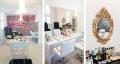 Giant sequin wall wows in Perth beauty bar