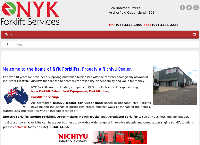NYK Forklifts's website