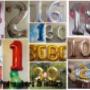 Giant number and letter helium balloons