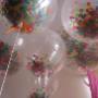 Multi-colour jumbo Confetti helium balloon