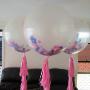 Pink Jumbo Confetti helium balloon