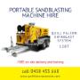 Portable sandblasting machine 120 litre trailer