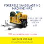 Portable sandblasting machine 60 litre trailer