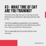 The time of the day that you are training in the gym can also influence your decision to eat a pre workout meal or not.

The time available to eat leading up to a session can impact your decision to eat, and in turn, how you perform in that workout.

This is especially true if you are training in the morning.