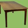 Rosewood and White Oak Dining Table