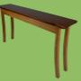 Yellow Box and Rosewood Hall Table