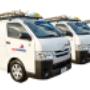 Aqua Maintain's plumbing service vehicles