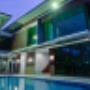 building and pool