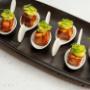 Pork Belly al Pastor Canape with avocado, pickled pineapple, jalapeño & baby coriander