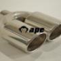 2 inch ID Stainless Steel twin Tips