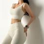 Private Label Women Ribbed High Impact Custom Yoga Sports Bra And Leggings