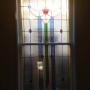 Vertical Slider Double Glazing over Stained Glass Windows