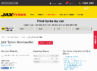 JAX Tyres Noosaville's website