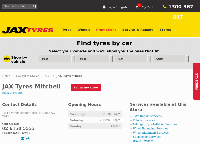 JAX Tyres Mitchell's website