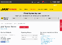 JAX Tyres Taree's website