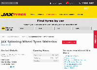 JAX Spinning Wheel Tyres Waterloo's website