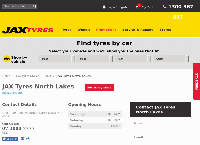 JAX Tyres North Lakes's website