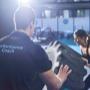 Personal trainer david smith working with a personal training client, conditioning with tyre flips