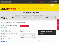 JAX Tyres Forster's website
