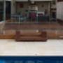 Glass fencing for swimming pools
