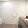 Vanity in bathroom