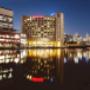 Uploaded by visitor on 28/12/2016 - Exterior of the Crowne Plaza Melbourne hotel in Melbourne