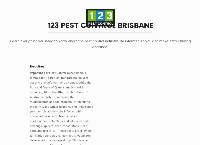 123 Pest Control Brisbane