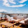 Sun Loungers on the front deck of Super Flyer