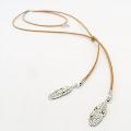 Falling Feather Suede Necklace
