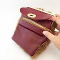 Kangaroo Fur and Leather Wallet