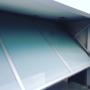 Glass counterweighted Garage Door