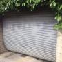 Weather damaged roller door
