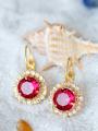 1008ES Bridal earring female austrian crystal stud earring in ear rhinestone fashion