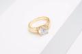 1020RI Yunkingdom Shiny big Cubic Zirconia Rings For Women