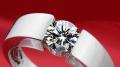 1018RI Classic Engagement Ring men 18K real white gold plated AAA Arrows