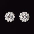 1004ES Sparkling rhinestone crystal earrings zircon stud earring